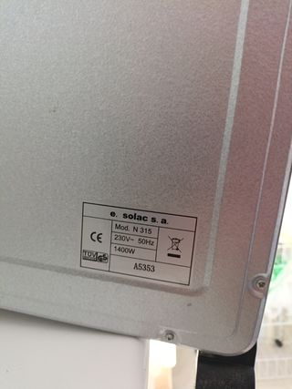Horno Eléctrico Pequeño Solac