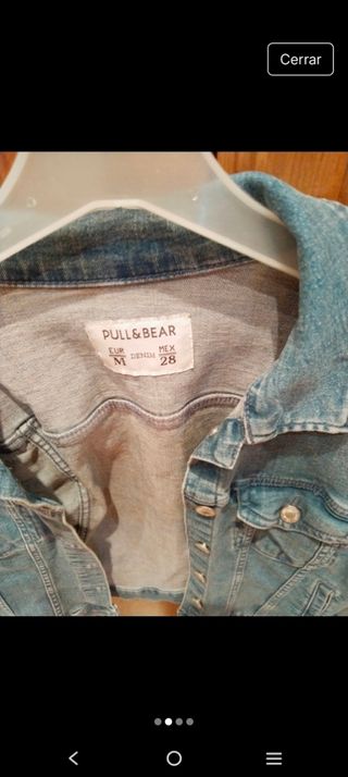 Cazadora vaquera Pull&Bear azul Talla XS/S