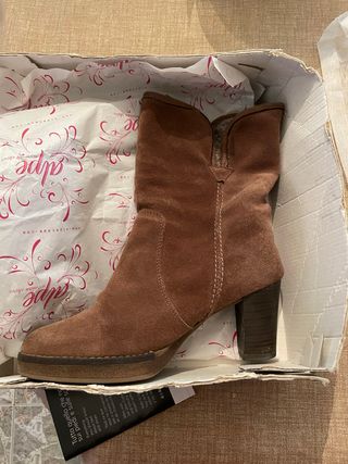 Botines Alpe piel vuelta calentitos