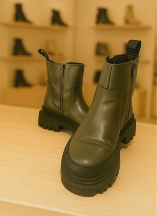 Botines Zara Verde Oliva