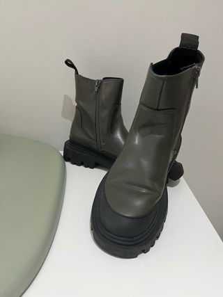 Botines Zara Verde Oliva