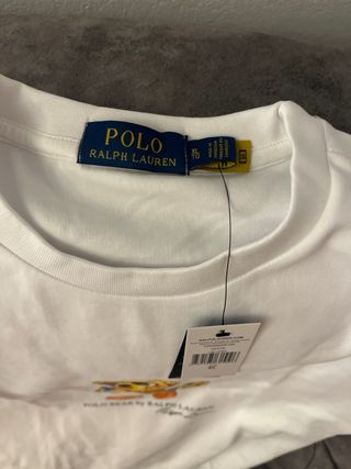 Sudadera Polo Ralph Lauren Oso XL Blanca