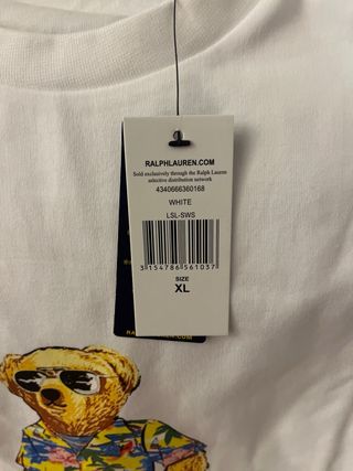 Sudadera Polo Ralph Lauren Oso XL Blanca