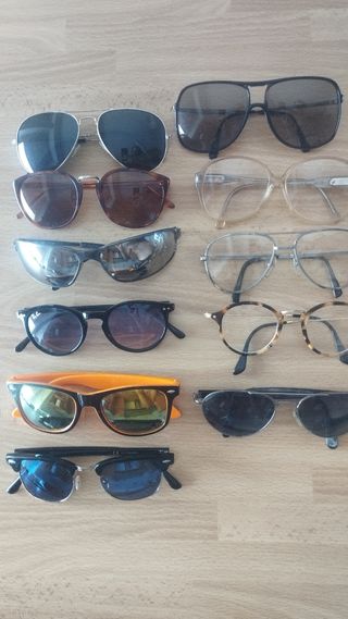 Lotto occhiali sole vista vintage da recupero