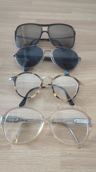 Lotto occhiali sole vista vintage da recupero