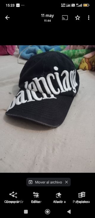Gorra Balenciaga Negra Original