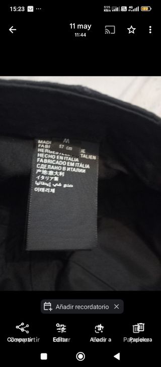Gorra Balenciaga Negra Original