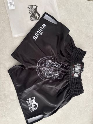 Pantalón Muay Thai Phantom Athletics Negro