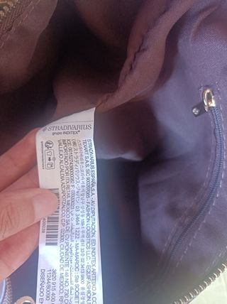 Bolso shopper mini marrón 