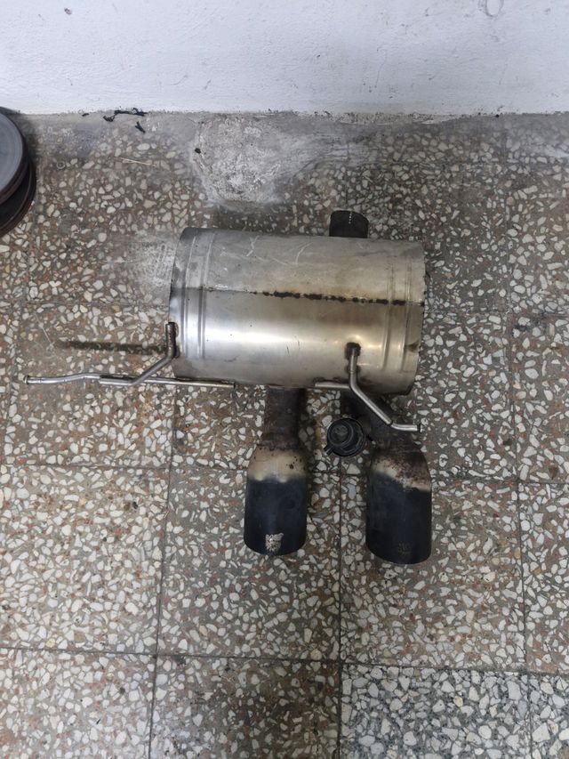 Tramo final silencioso escape MG