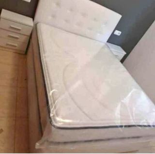 Canapé abatible tela y madera