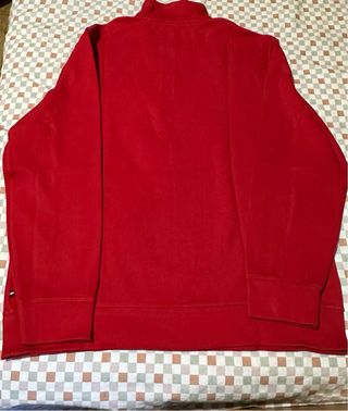 Jersey Tommy Hilfiger 1/4 Zip Rojo Talla L