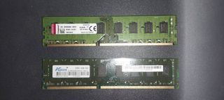 2x 4GB DDR3 RAM Módulos
Una 10€
Las 2 = 15€