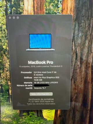 MacBook Pro 13 2019 i7 16GB RAM 512 SSD Touchbar