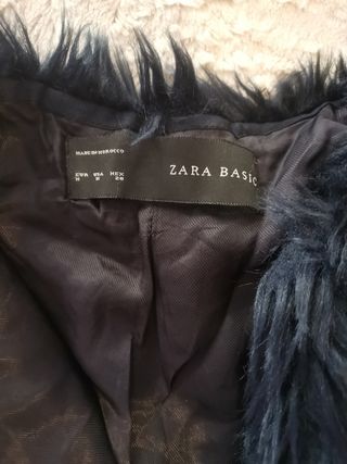 Chaqueta Zara pelo negra Talla M