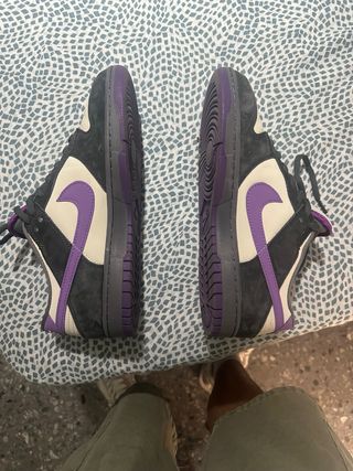 Nike SB Dunk Low Morado Nuevos Cordones Grises