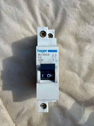 HAGER MJ 502A C2 INTERRUTTORE MAGNETOTERMICO 1P+N