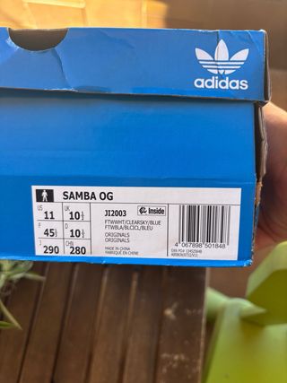 Adidas Samba OG Azul Cielo Talla 45 1/3