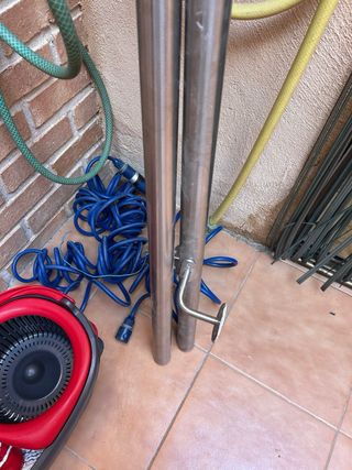 2 Pasamanos de acero inoxidable 