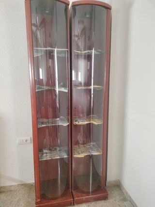 Columna Mueble Bak con Repisa de Cristal