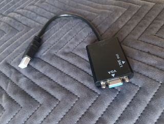 Adaptador HDMI a VGA con salida de audio
