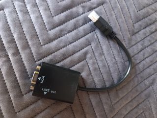 Adaptador HDMI a VGA con salida de audio