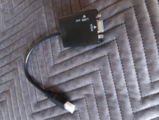 Adaptador HDMI a VGA con salida de audio