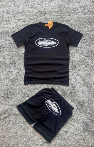 Conjunto Corteiz Chándal Negro