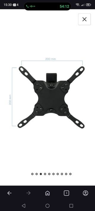 Soporte de Pared para TV Negro