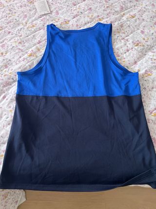 Camiseta tirantes deportiva Nike azul
