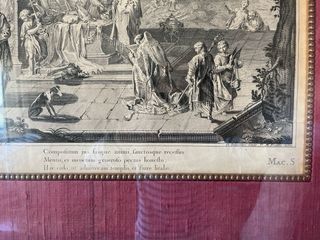 Cuadro antiguo enmarcado