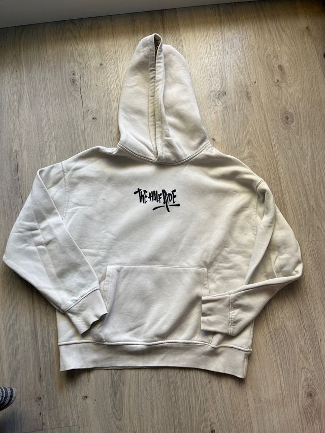 Sudadera Zara beige niño Talla M, oversize