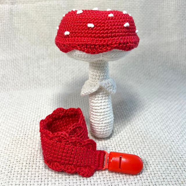 Sonajero crochet seta único