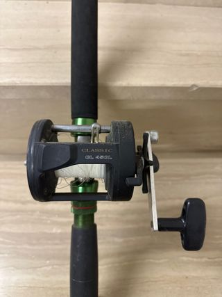 Caña de pescar Sun-Zun + Carrete Okuma Classic