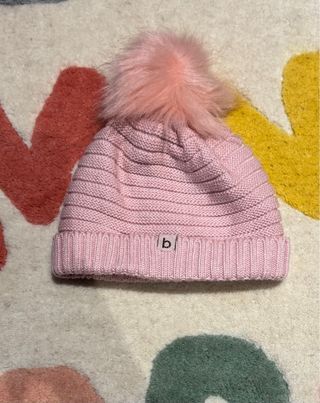 Gorro Barts rosa con pompón XS 46 para 1 a 2 años