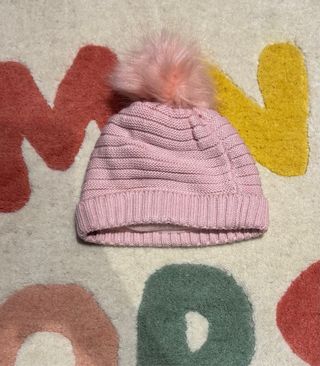 Gorro Barts rosa con pompón XS 46 para 1 a 2 años