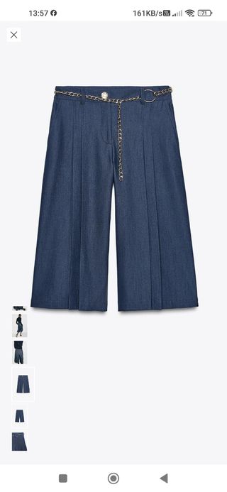 Zara Bermuda Larga Mujer .