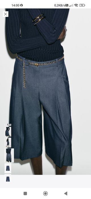 Zara Bermuda Larga Mujer .