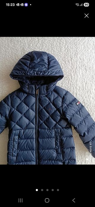 Abrigo Tommy Hilfiger azul 4-5 años