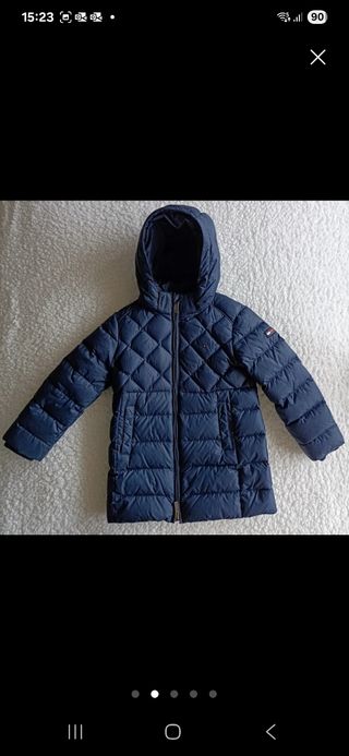 Abrigo Tommy Hilfiger azul 4-5 años