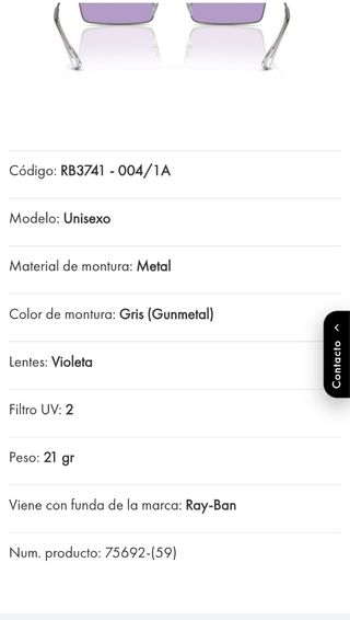 Gafas Ray-Ban EMY RB3741 Morado