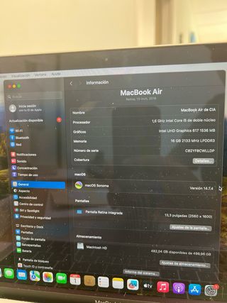 MacBook Air Retina 13,3 16 Gb A1932 P