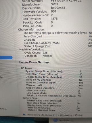 MACBOOK PRO 2020 i5/16GB RAM/512 SSD
