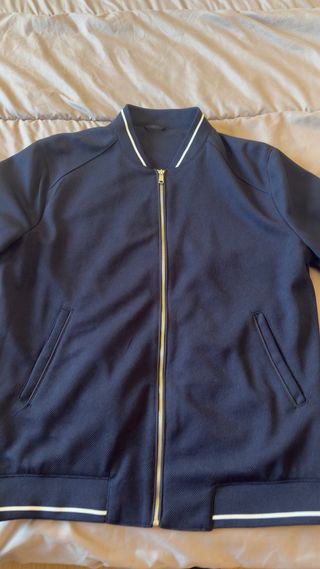 Chaqueta Zara Bomber Azul Talla XL. Sin estrenar 