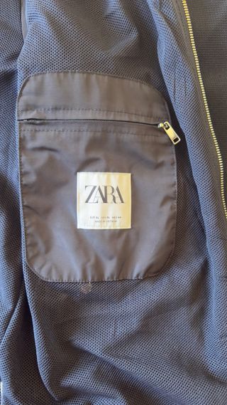 Chaqueta Zara Bomber Azul Talla XL. Sin estrenar 