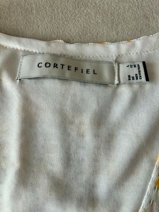 Blusa Cortefiel manga corta estampada