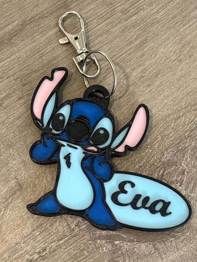 Portachiavi personalizzato Stitch