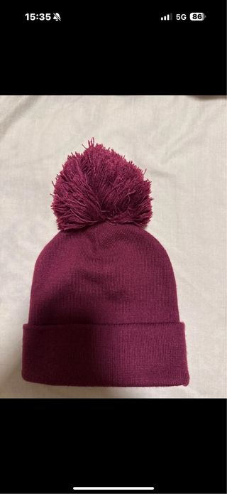 Gorro Adidas mujer púrpura con pompón