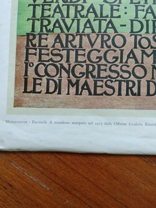 Set 5 Stampe Vintage Manifesti Pubblicitari