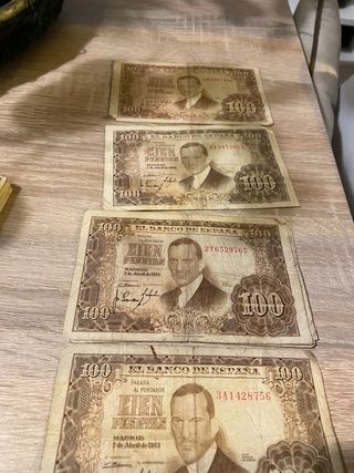 Lote Billetes Antiguos España Pesetas
